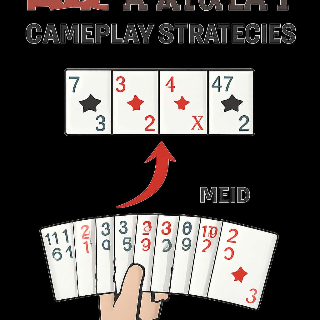 Illustration of gameplay strategies for A23 Rummy.