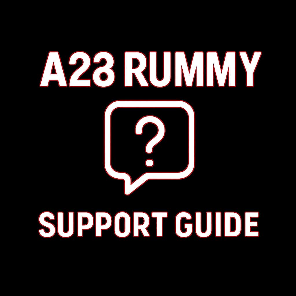 Icon representing the A23 Rummy Support Guide.