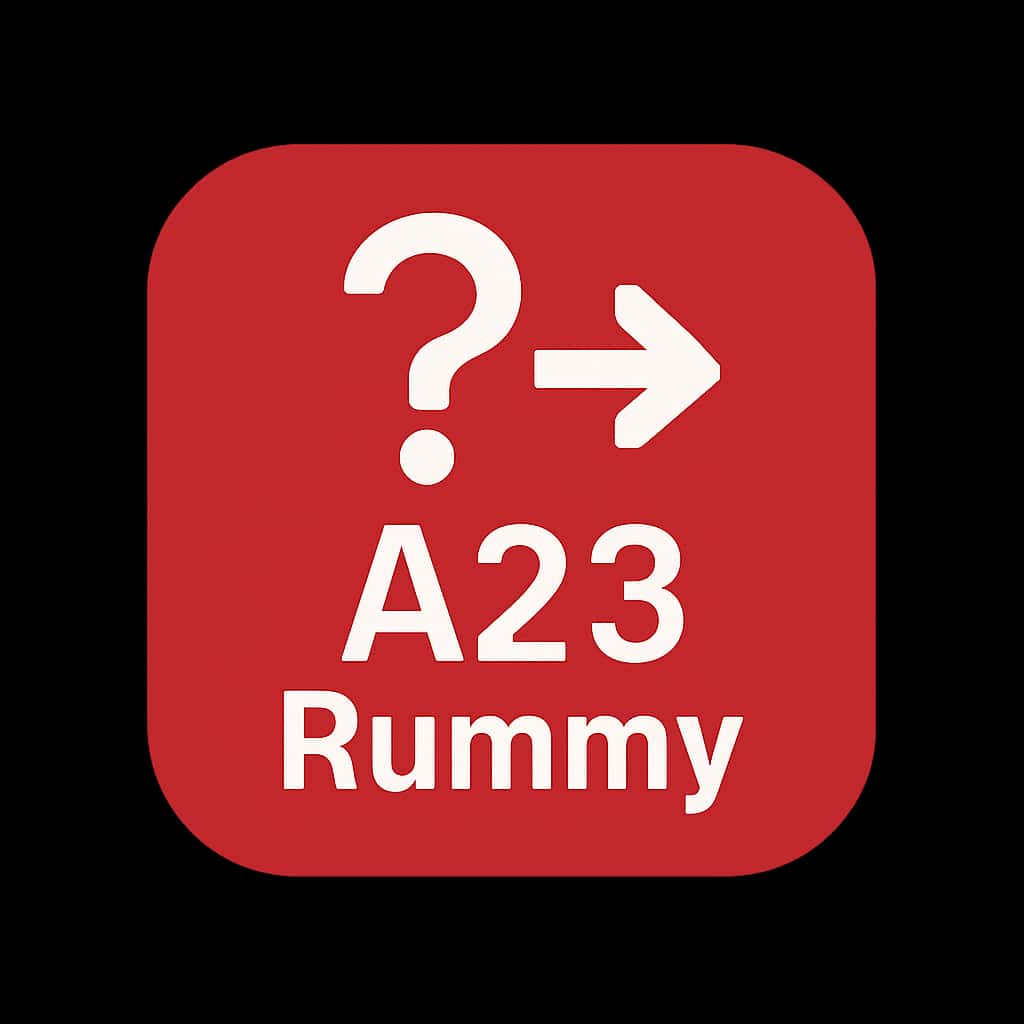 Icon representing navigation guide for A23 Rummy platform.