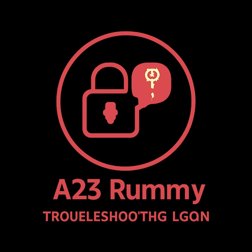 Icon representing troubleshooting login for A23 Rummy.