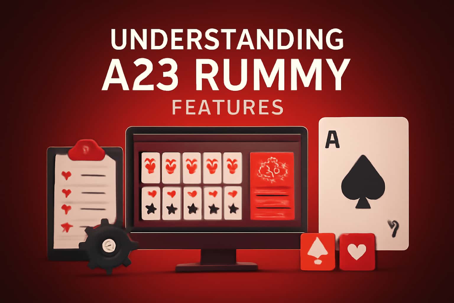 An informative visual representation of A23 Rummy features.
